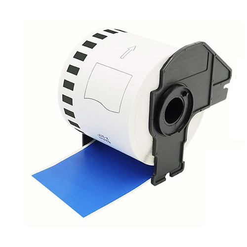 Brother DK-22205 compatible labels blue, 62mm x 30,48m