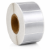 Zebra saderīgas etiķetes sudraba, 51 x 25mm, plastmasa, 2580 etiķešu, termotransfērs